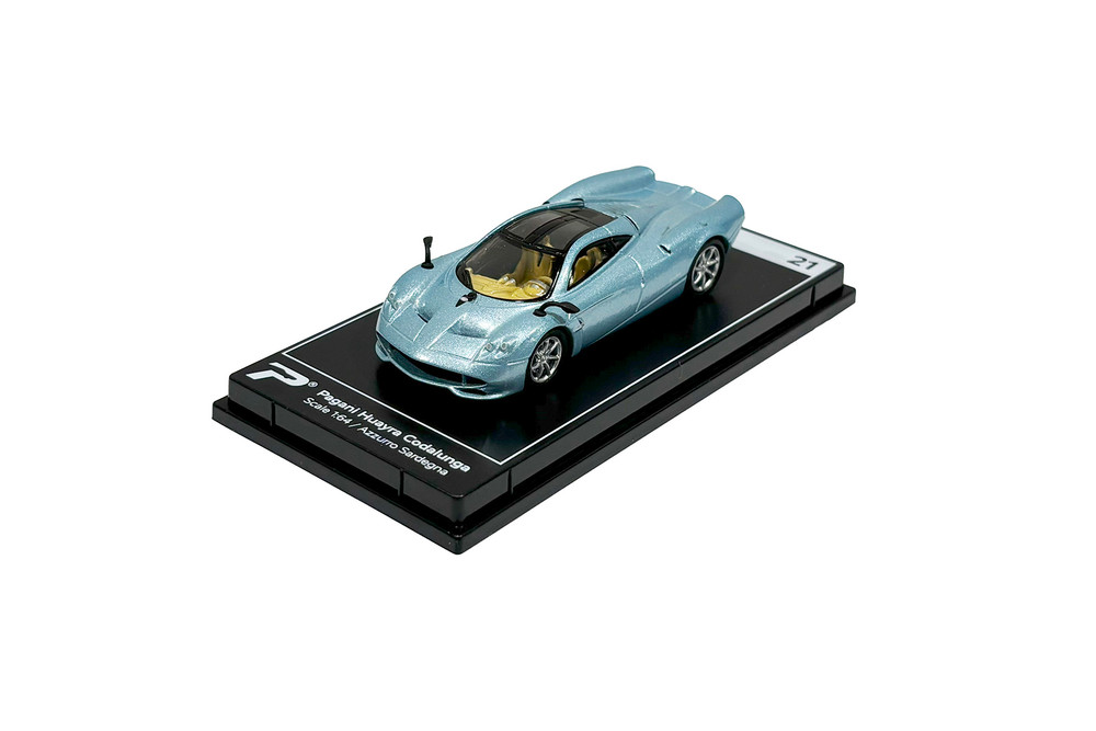 Pagani Huayra Codalunga, Azzurro Sardegna Blue - Kinsmart H21 - 1/64 Scale Diecast Model Toy Car