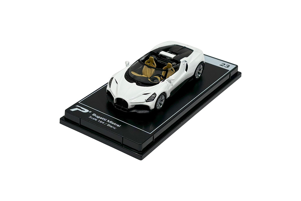 Bugatti Mistral, Blanc White - Kinsmart H23 - 1/64 Scale Diecast