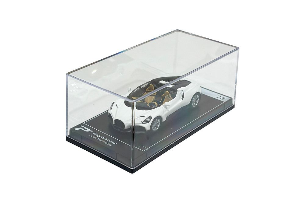 Bugatti Mistral, Blanc White - Kinsmart H23 - 1/64 Scale Diecast Model Toy Car