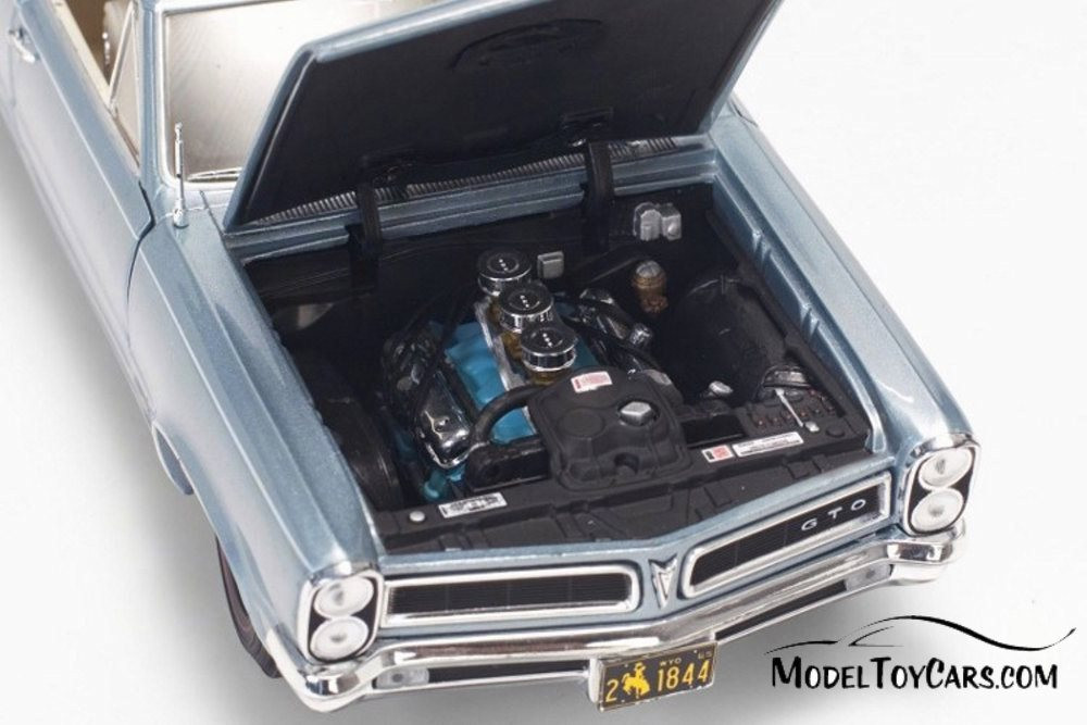 1965 Pontiac GTO, Blue Mist/Slate - Sun Star 1844 - 1/18 Scale