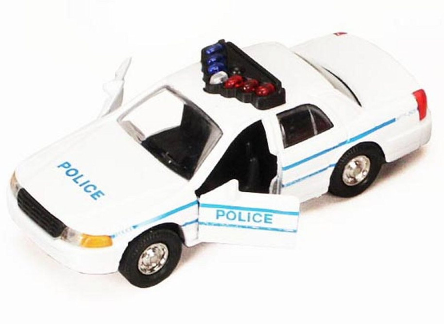 Police Car - Highway Patrol, White - Showcasts 9985/4D - 5 Inch Scale Diecast Model Replica