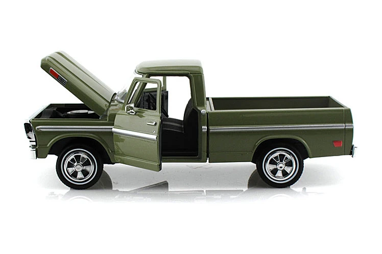 1969 Ford F-100 Pickup Truck, Green - Showcasts 71315D - 1/24 Scale Diecast Model Toy Car