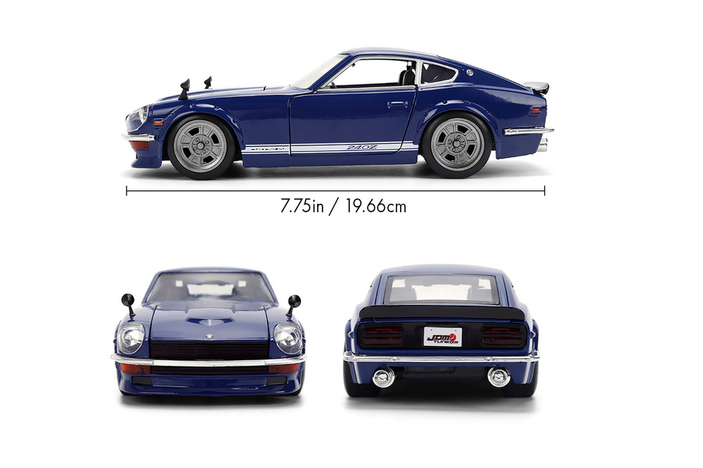 1972 Datsun 240Z, Dark Blue - Jada Toys 37020 - 1/24 Scale Diecast
