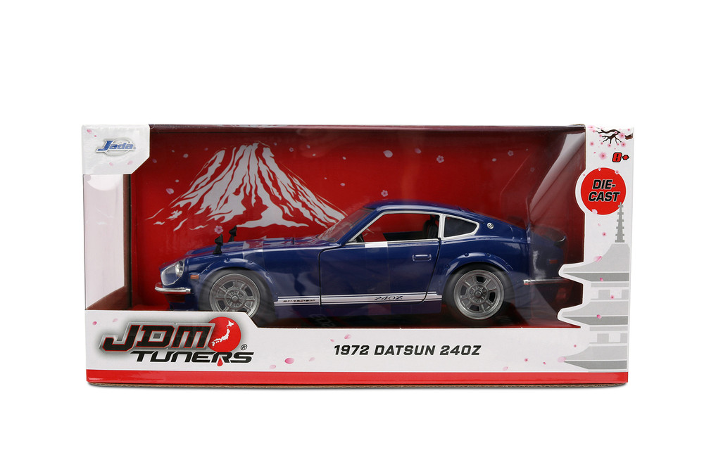 1972 Datsun 240Z, Dark Blue - Jada Toys 37020 - 1/24 Scale Diecast