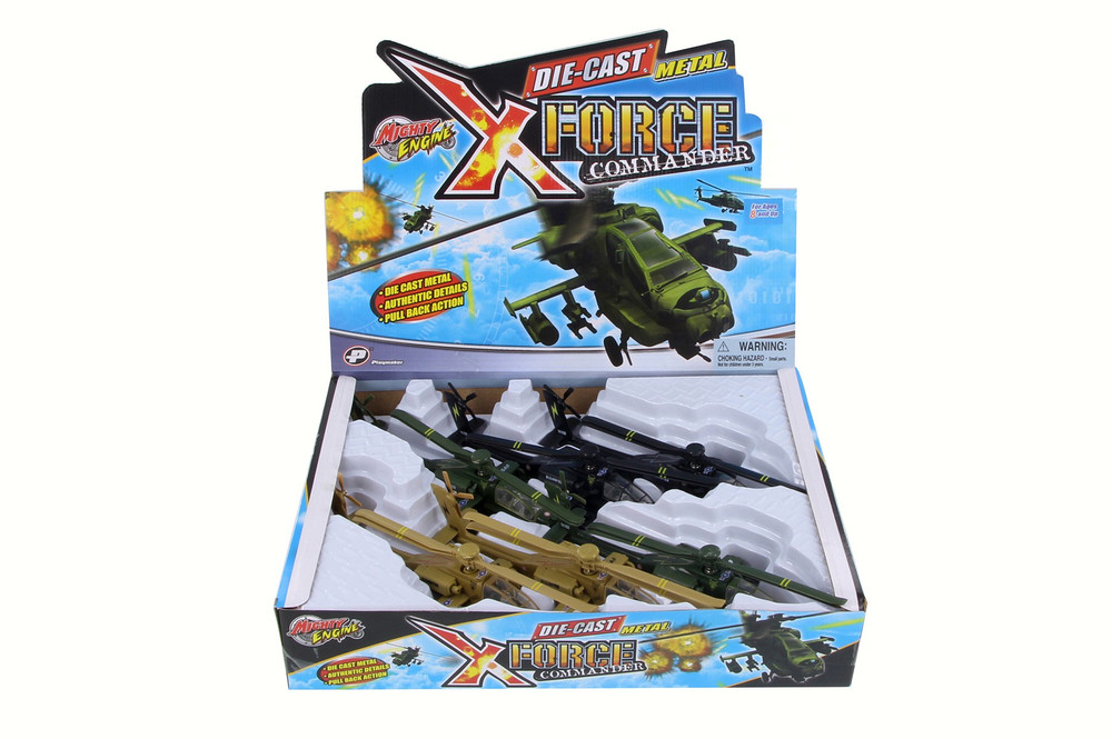 Box of 6 X-Force Commander US Army AH-64 Apache, ASSTD - Showcasts