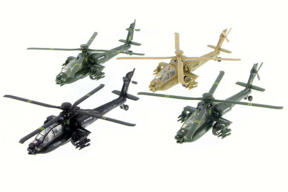 Box of 6 X-Force Commander US Army AH-64 Apache, ASSTD - Showcasts