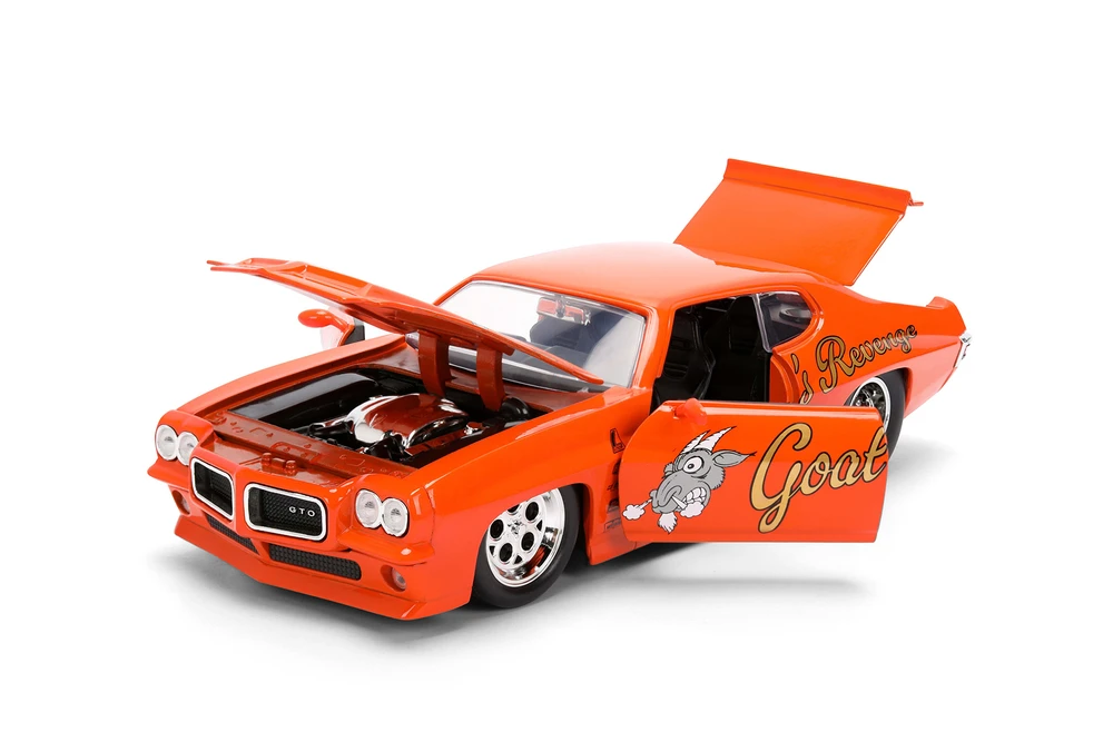 1971 Pontiac GTO "Goat's Revenge", Orange - Jada Toys 36591 - 1/24 Scale Diecast Model Toy Car