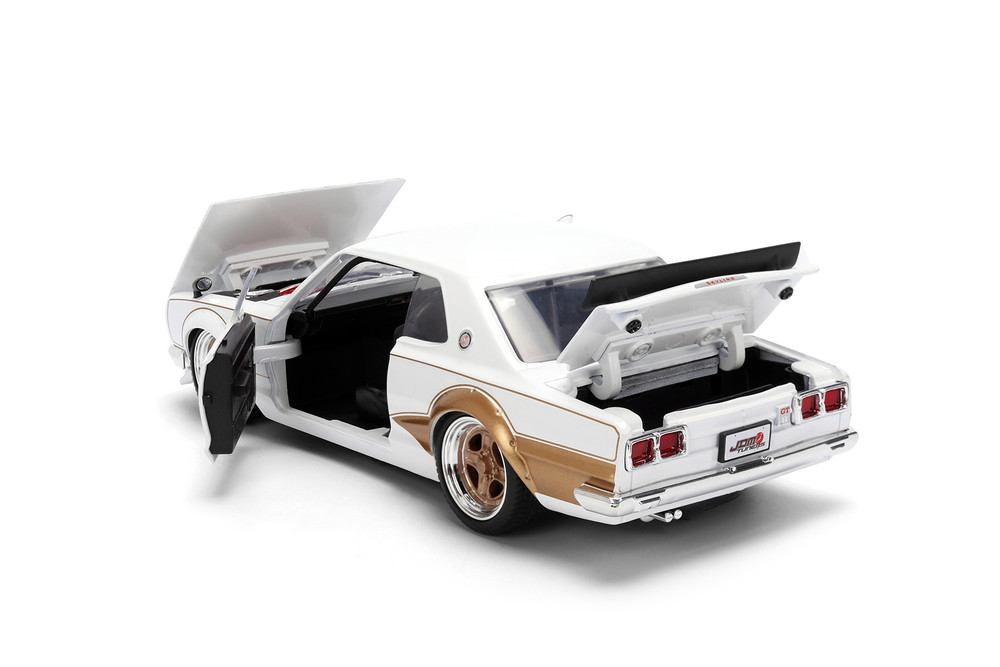 1971 Nissan Skyline GT-R, White/Gold - Jada Toys 37021 - 1/24