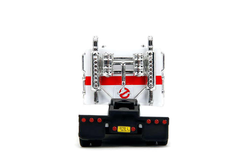 Optimus Prime Truck Ghostbuster Ecto-1 Crossover, Transformers - Jada Toys 35862 - 1/32 Scale Diecast Model Toy Car