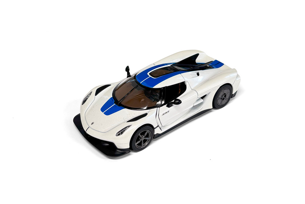Koenigsegg Jesko Absolut Livery Edition, White - Kinsmart 5473DF