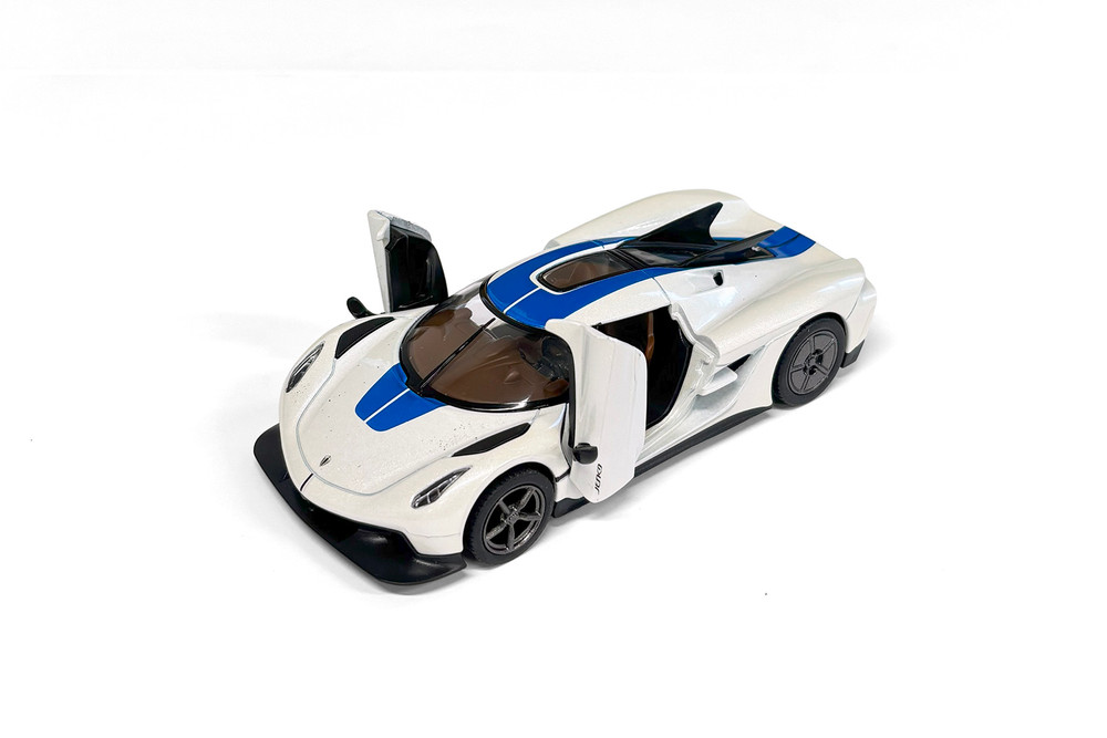 Koenigsegg Jesko Absolut Livery Edition, White - Kinsmart 5473DF