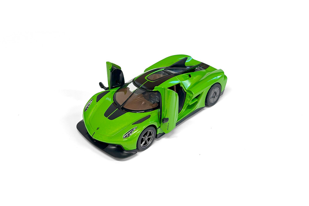 Koenigsegg Jesko Absolut Livery Edition, Green - Kinsmart 5473DF - 1/36 Scale Diecast Model Toy Car