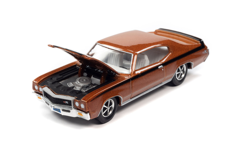 1970 Buick GSX, Burnished Copper/Bronze w/Black Stripes on Hood - RC2 RC015/48 - 1/64 Scale Diecast Model Toy Car