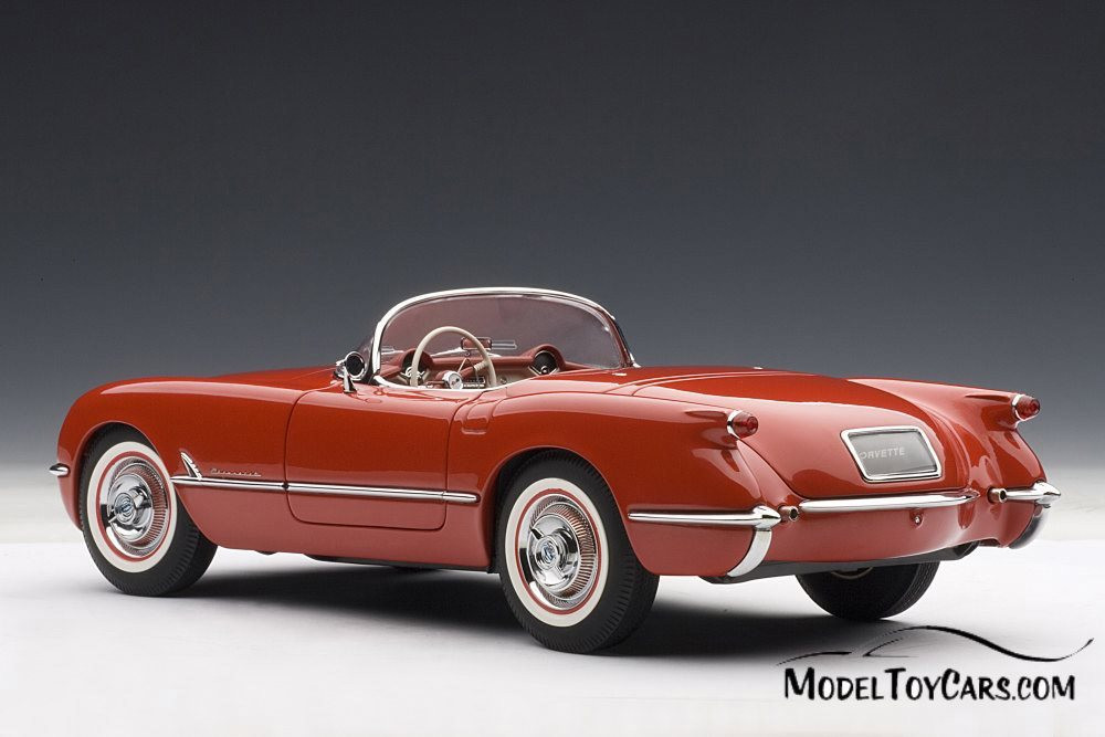 1954 Chevy Corvette Convertible, Red - AUTOart 71082 - 1/18 Scale