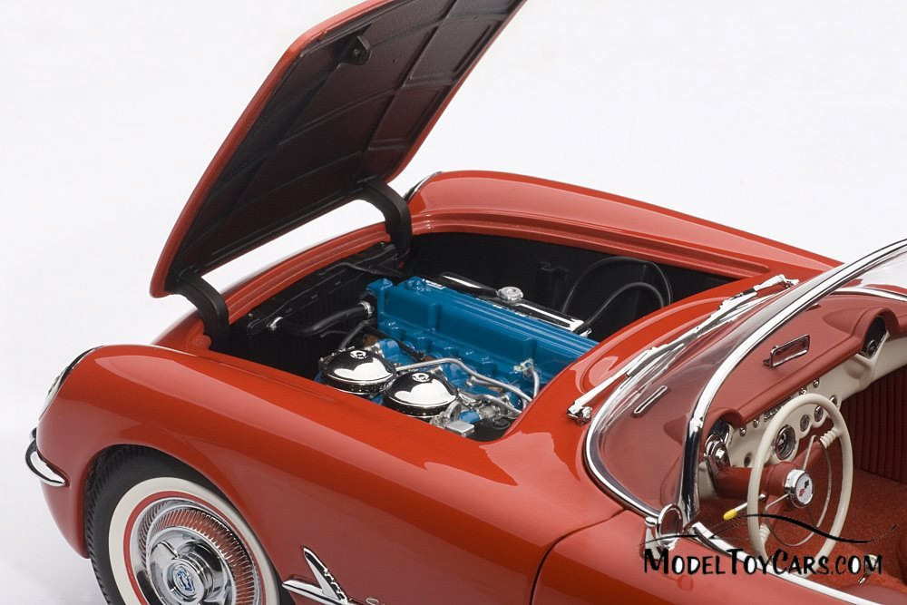 1954 Chevy Corvette Convertible, Red - AUTOart 71082 - 1/18 Scale