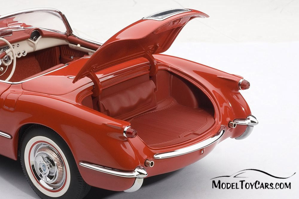 1954 Chevy Corvette Convertible, Red - AUTOart 71082 - 1/18 Scale