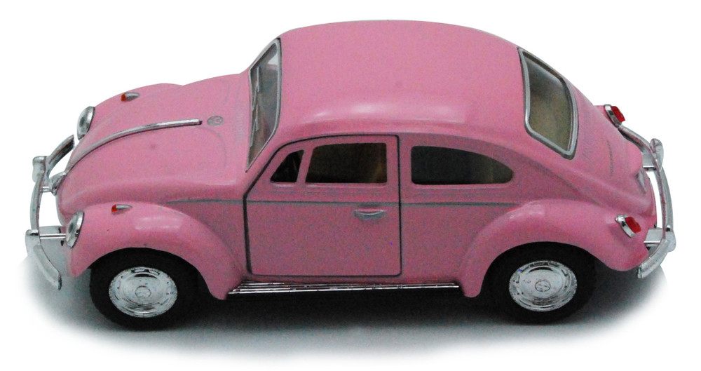 Box of 12 1967 Volkswagen Classical Beetle Hard Top, ASSTD - Kinsmart 5375D - 1/32 Scale Diecast Model Toy Cars