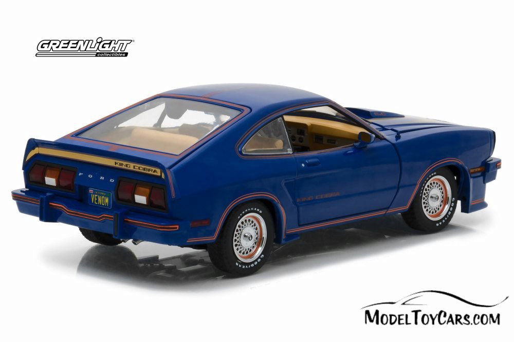 1978 Ford Mustang II King Cobra, Blue w/ Decals - Greenlight 13507