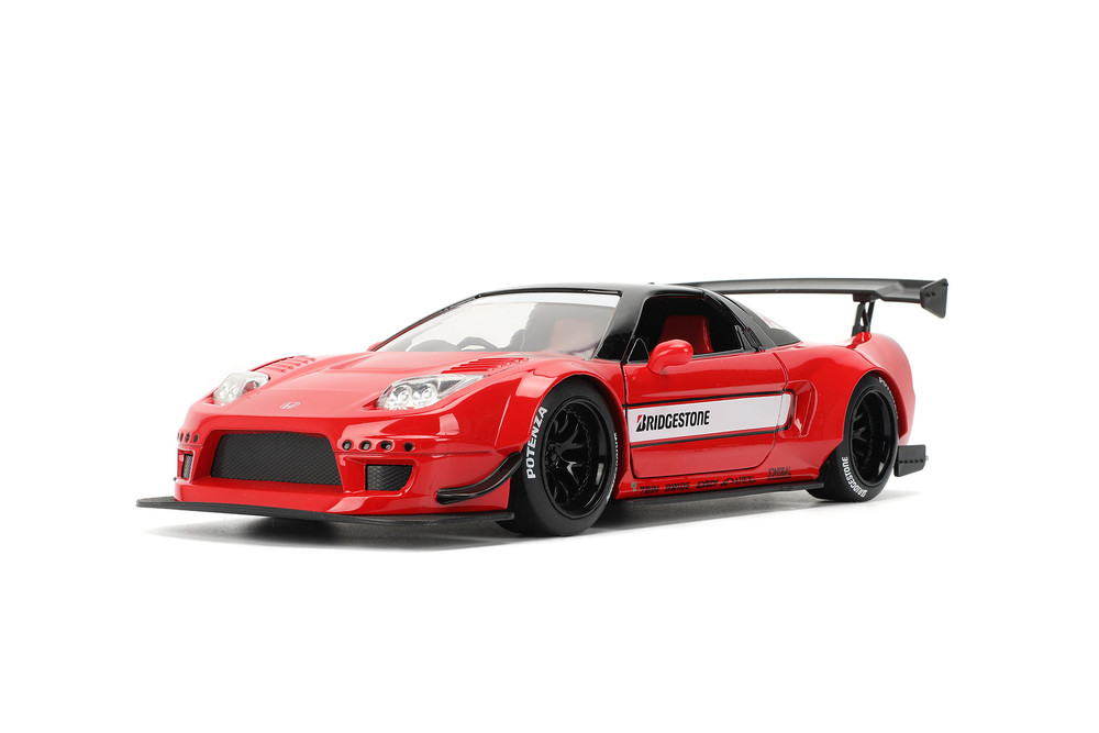 2002 Honda NSX-R (Japan Spec) "Bridgestone", Red - Jada Toys 35958 - 1/24 Scale Diecast Model Toy Car