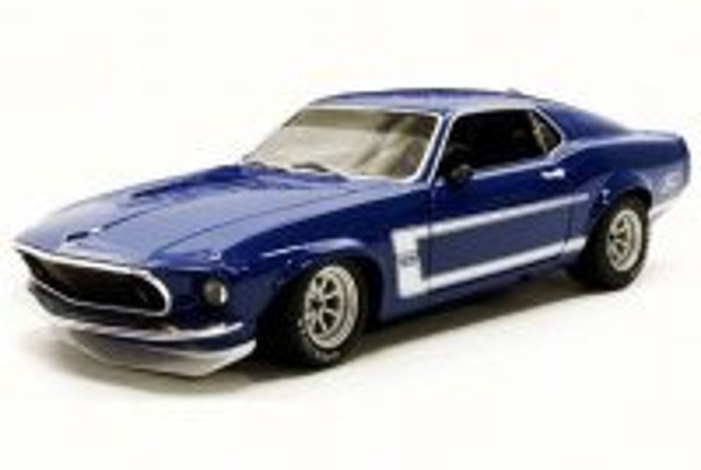 1969 Ford Mustang Boss 302 Trans Am, Blue - Acme 1801819B
