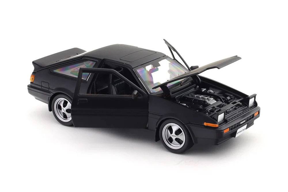Toyota Sprinter Trueno AE86, Black - Maisto 32916BK - 1/24 Scale Diecast Model Toy Car