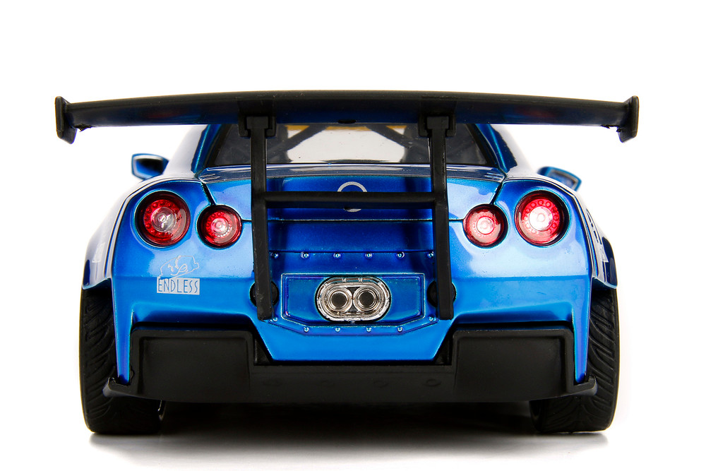 2009 Nissan GT-R (R35) Ben Sopra "Endless", Blue - Jada Toys 98647 - 1/24 Scale Diecast Model Toy Car