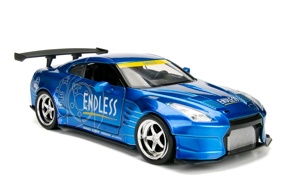 2009 Nissan GT-R (R35) Ben Sopra "Endless", Blue - Jada Toys 98647 - 1/24 Scale Diecast Model Toy Car