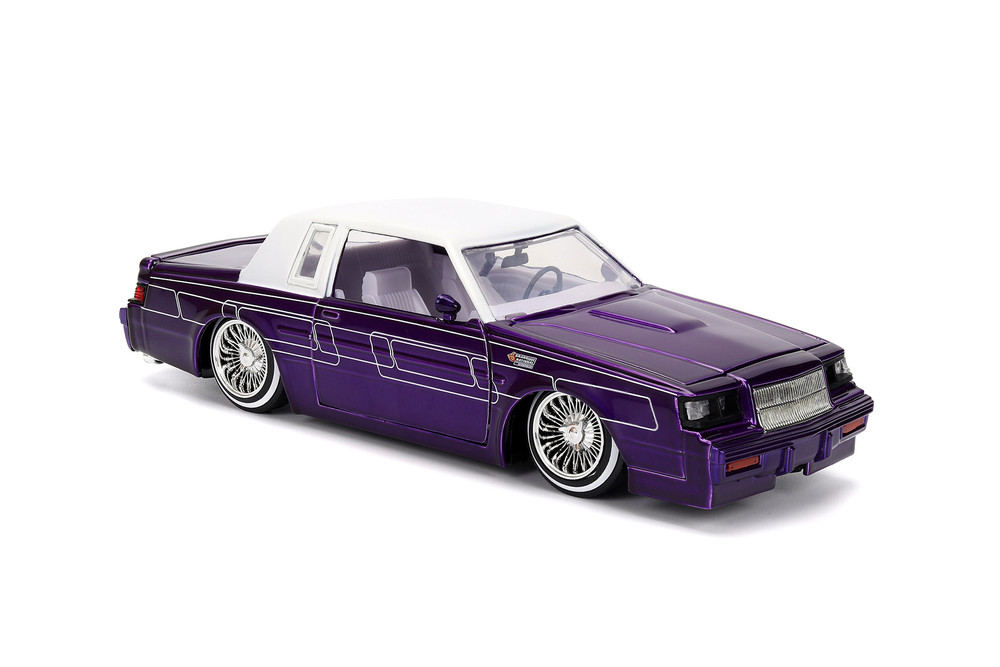1987 Buick Grand National Hard Top, Candy Purple - Jada Toys 36343 - 1/24 Scale Diecast Model Toy Car