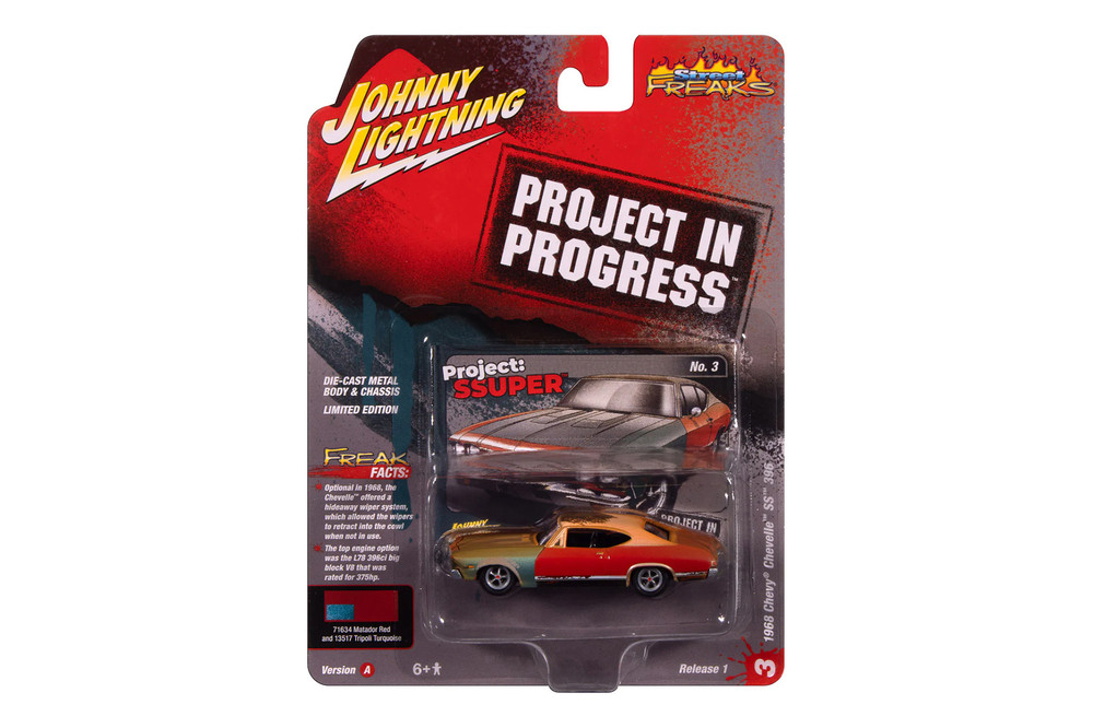 1968 Chevy Chevelle SS 396 (Weathered) - Project in Progress, Matador Red - RC2 JLSP404/24A - 1/64 Sale Diecast Model Toy Car