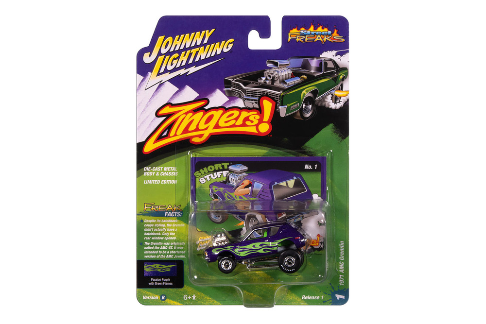 1971 AMC Gremlin - Zingers!, Metallic Passion Purple - RC2 JLSP402/24B - 1/64 Sale Diecast Model Toy Car
