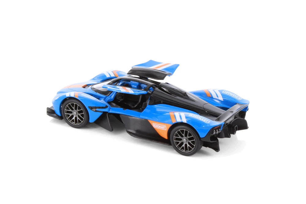 Aston Martin Valkyrie Livery Edition, Blue - Kinsmart 5470DF - 1/36 Scale Diecast Model Toy Car