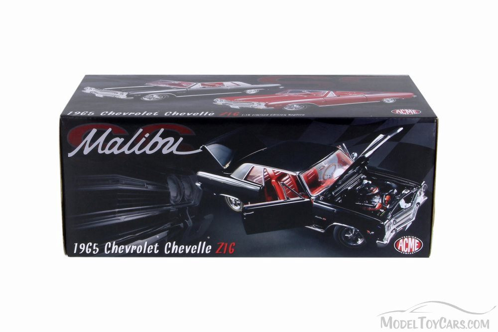 1965 Chevy Chevelle Z16 (Malibu SS 396), Black w/ Red Interior