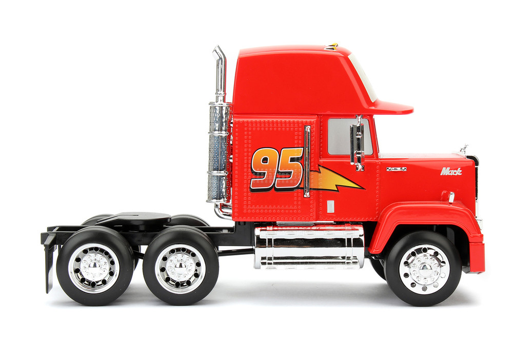 Disney Pixar Cars 2 Pack - Lightning McQueen & Mack - Jada Toys 98103-97751 - 1/24 Scale Diecast Model Toy Cars