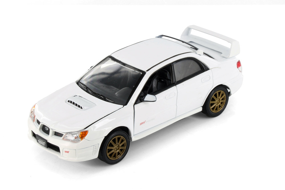 Subaru Impreza WRX STI Hardtop, White - Showcasts 77330D - 1/24 Scale Diecast Model Toy Car