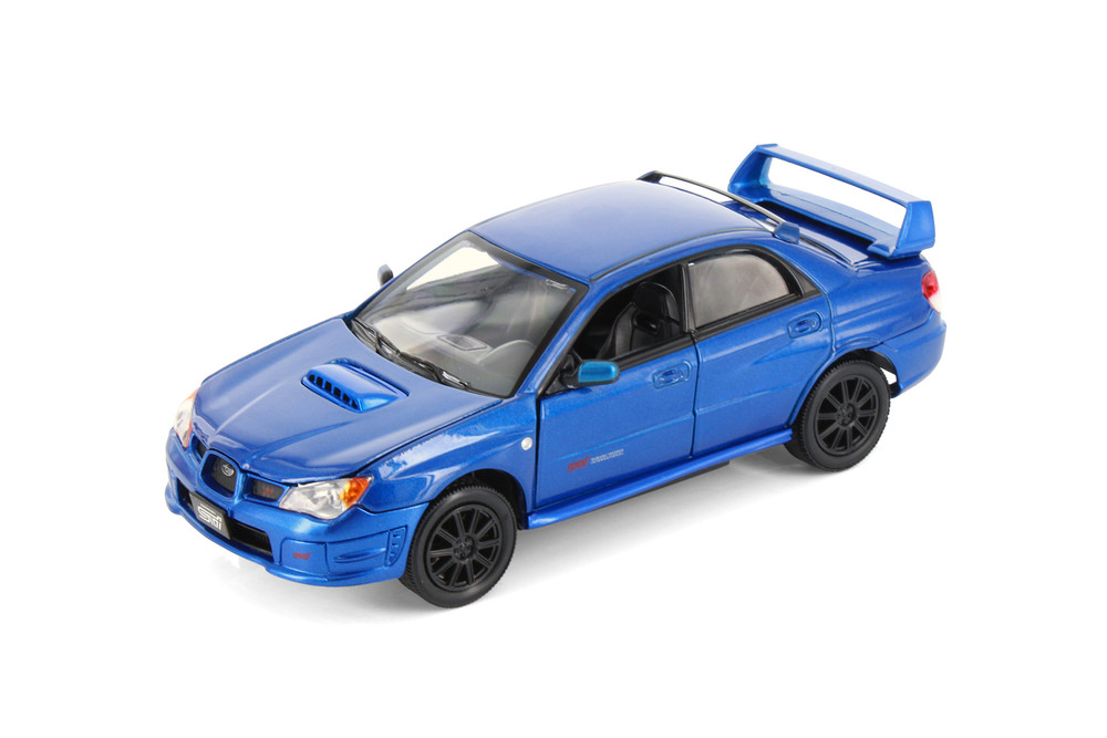 Subaru Impreza WRX STI Hardtop, Blue - Showcasts 77330D - 1/24 Scale Diecast Model Toy Car