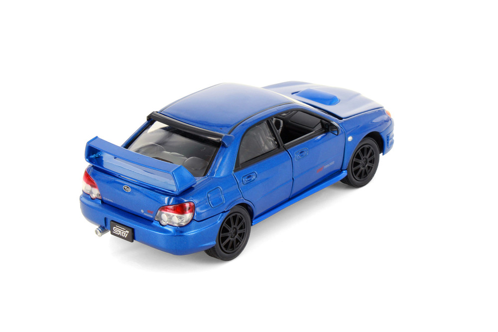 Subaru Impreza WRX STI Hardtop, Blue - Showcasts 77330D - 1/24 Scale Diecast Model Toy Car