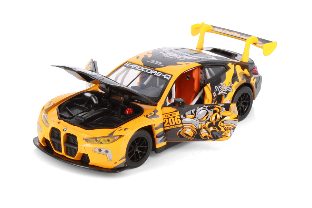 Box of 4 BMW M4 GT3 WASA Racing Livery, ASSTD - Showcasts 68296D - 1/24 Scale Diecast Model Toy Cars