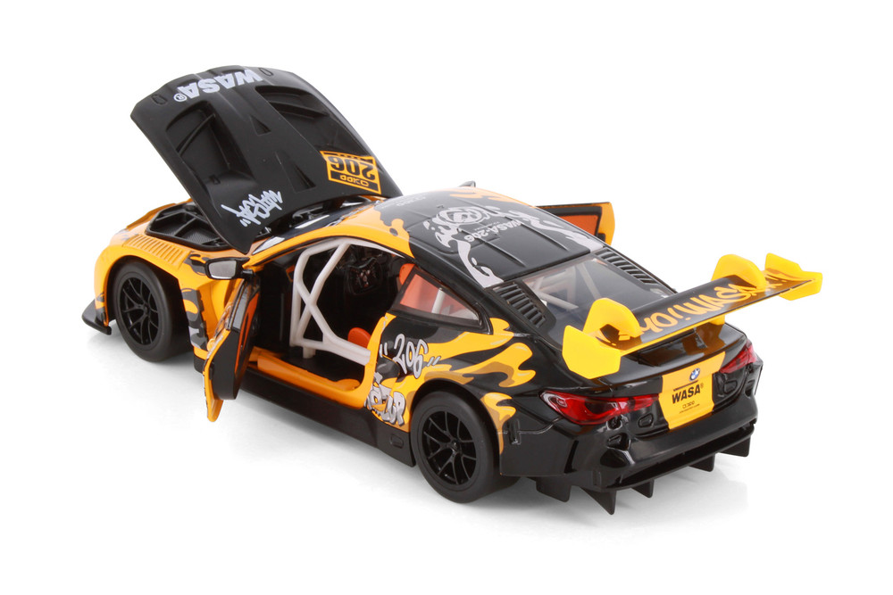 Box of 4 BMW M4 GT3 WASA Racing Livery, ASSTD - Showcasts 68296D - 1/24 Scale Diecast Model Toy Cars