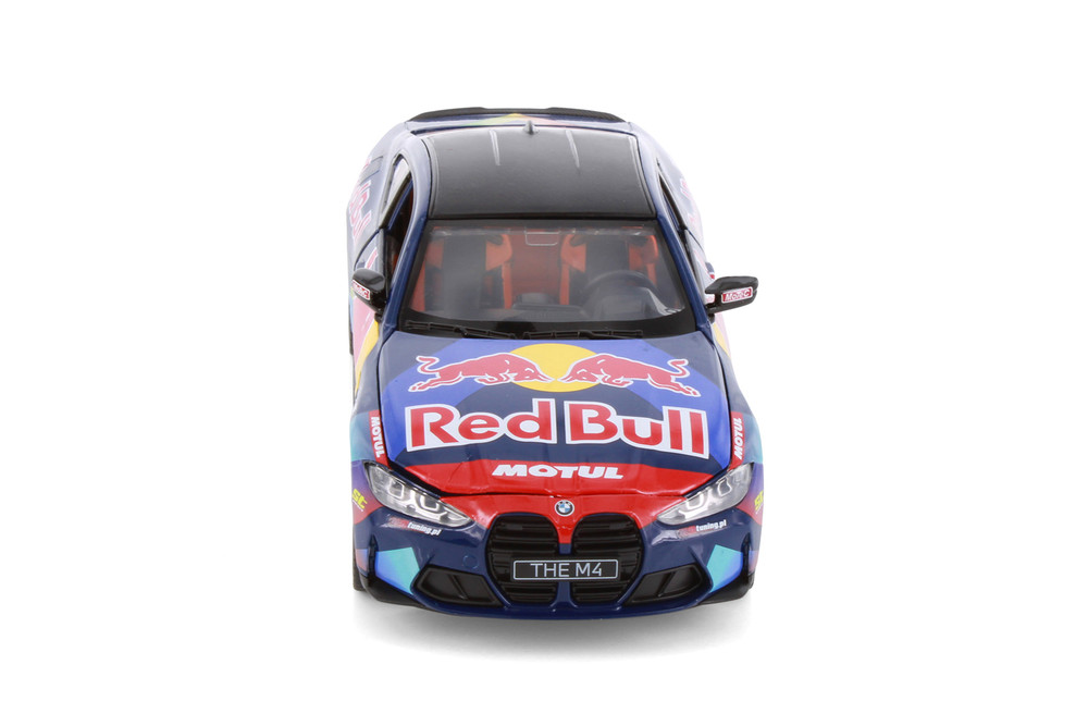 Box of 4 BMW M4 (G82) w/Red Bull Racing Livery, Dark Blue - Showcasts 68292D - 1/23 Scale Diecast Model Toy Cars