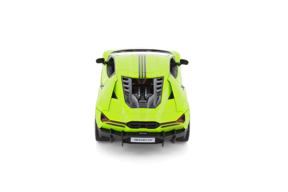 Lamborghini Revuelto Hardtop, Green w/Black Stripes - Showcasts 68286WGN - 1/24 Scale Diecast Model Toy Car