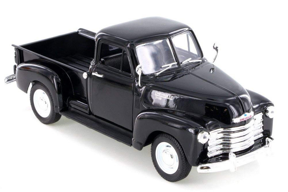 Box of 4 1953 Chevy 3100 Pickup Truck, ASSTD - Welly 22087/4d - 1/24 Scale Diecast Model Toy Cars