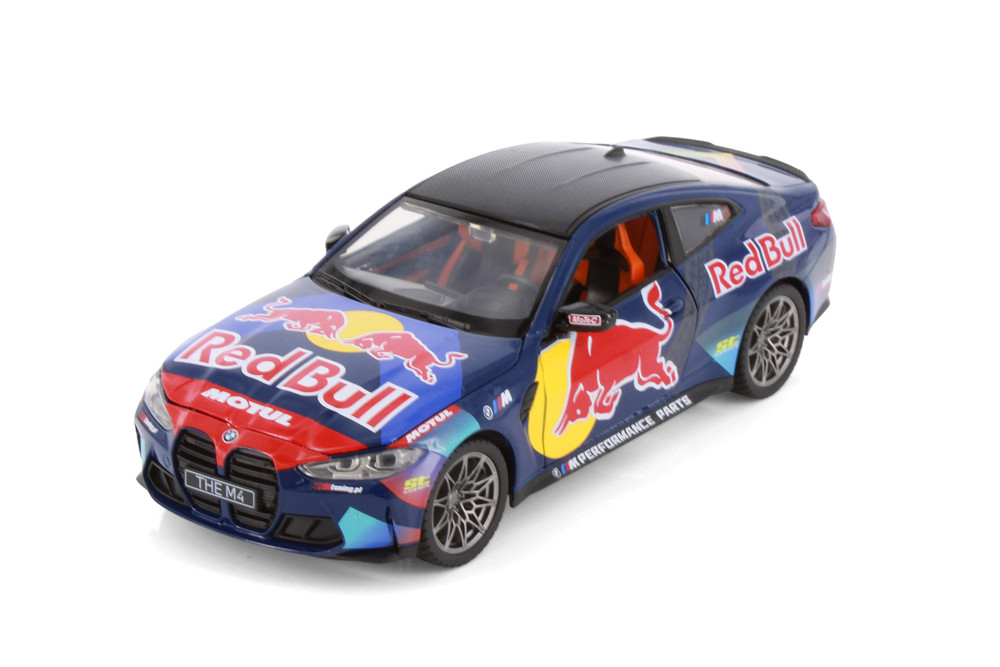 BMW M4 (G82) w/Red Bull Racing Livery, Dark Blue - Showcasts 68292D - 1/23 Scale Diecast Model Toy Car