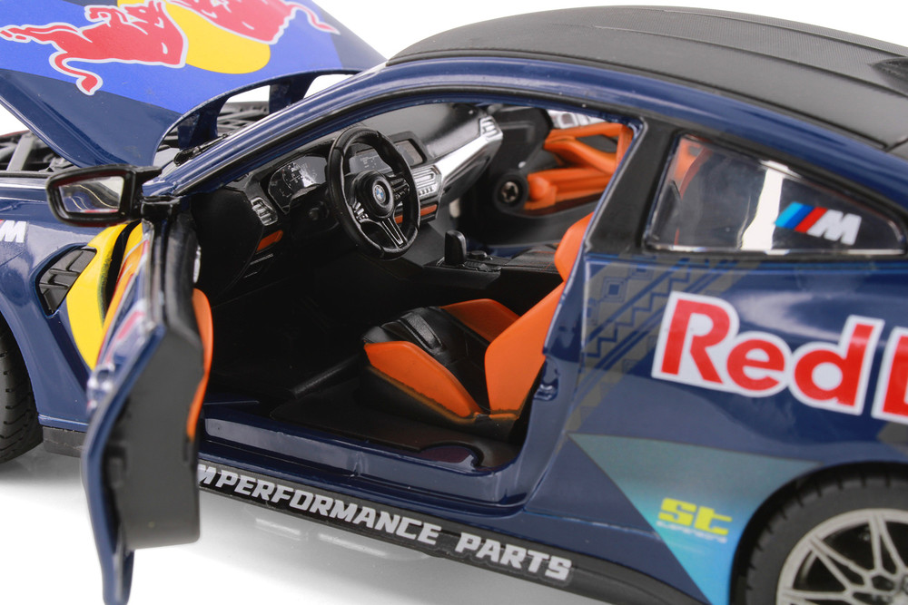 BMW M4 (G82) w/Red Bull Racing Livery, Dark Blue - Showcasts 68292D - 1/23 Scale Diecast Model Toy Car