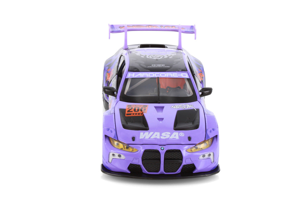 BMW M4 GT3 WASA Racing Livery, Purple - Showcasts 68296D - 1/24 Scale Diecast Model Toy Car