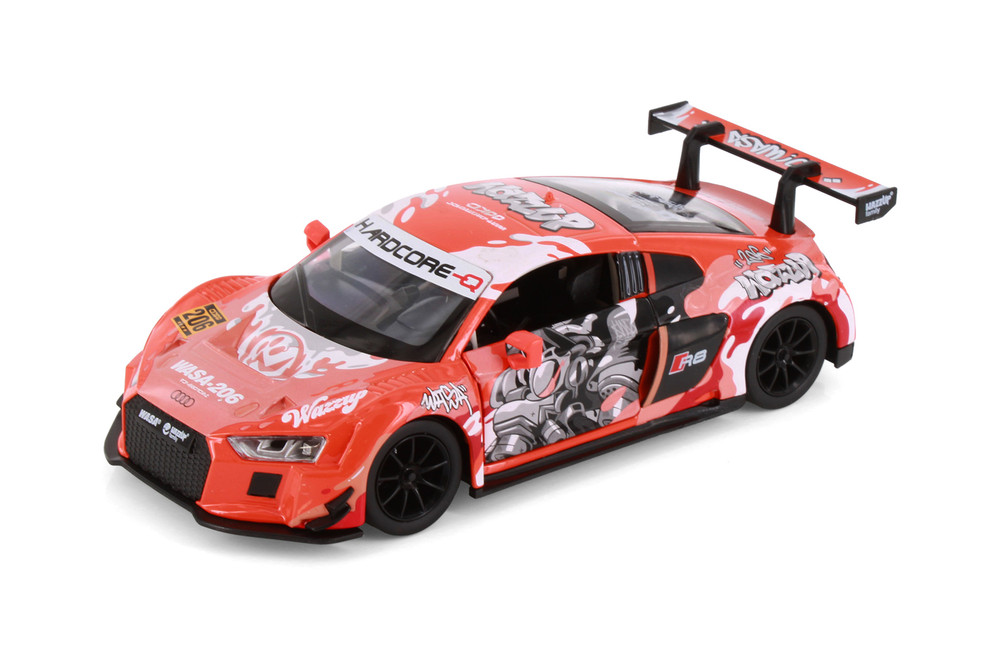 Audi R8 LMS WASA Racing Livery, Orange - Showcasts 68291D - 1/24 Scale Diecast Model Toy Car
