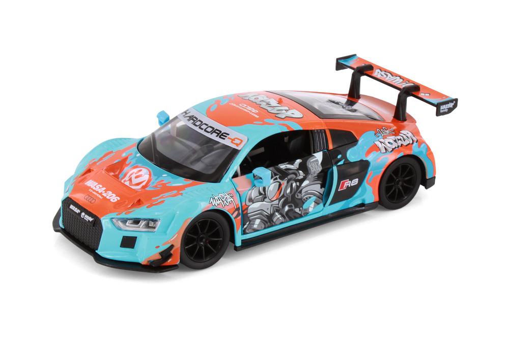 Audi R8 LMS WASA Racing Livery, Blue - Showcasts 68291D - 1/24 Scale Diecast Model Toy Car
