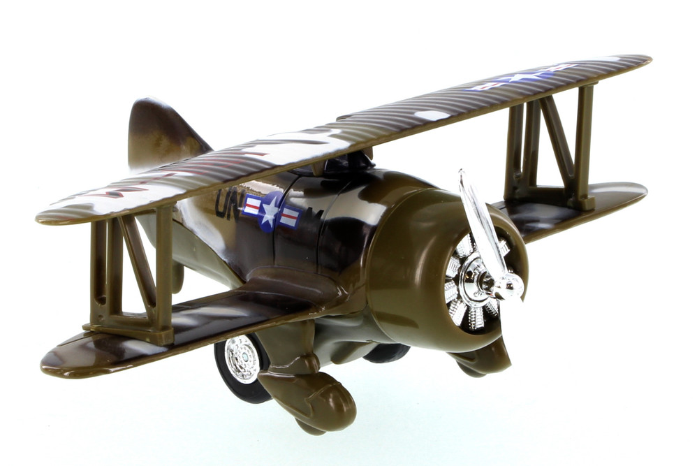 Box of 6 Classic Wing Airplane, Assortment - Showcasts 998D - 6" Scale Diecast Model Toy Planes