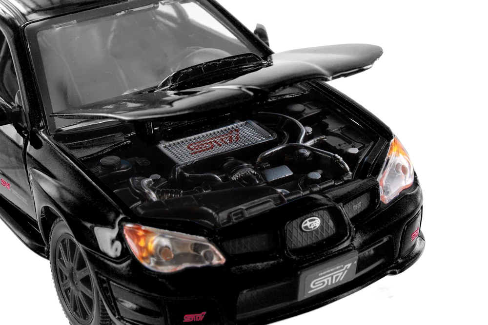 Subaru Impreza WRX STI Hardtop, Black - Showcasts 77330BK - 1/24 Scale Diecast Model Toy Car