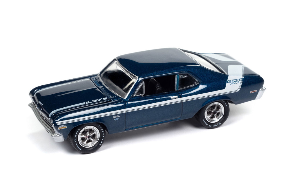 Box of 6 Muscle Cars U.S.A. 2025 Release 1 Set A, ASSTD - Johnny Lightning JLMC034/48A - 1/64 Scale Diecast Model Toy Cars