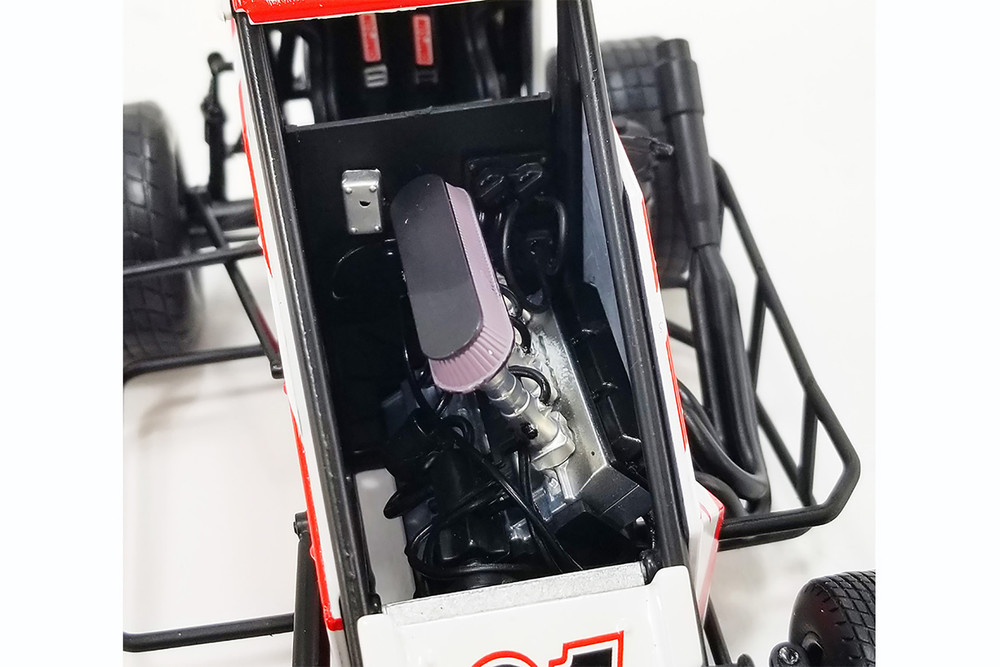 2022 Midget Sprint Car FLO Racing, #01 Kyle Larson - Acme A1810122 - 1/18 Scale Diecast Model Toy Car